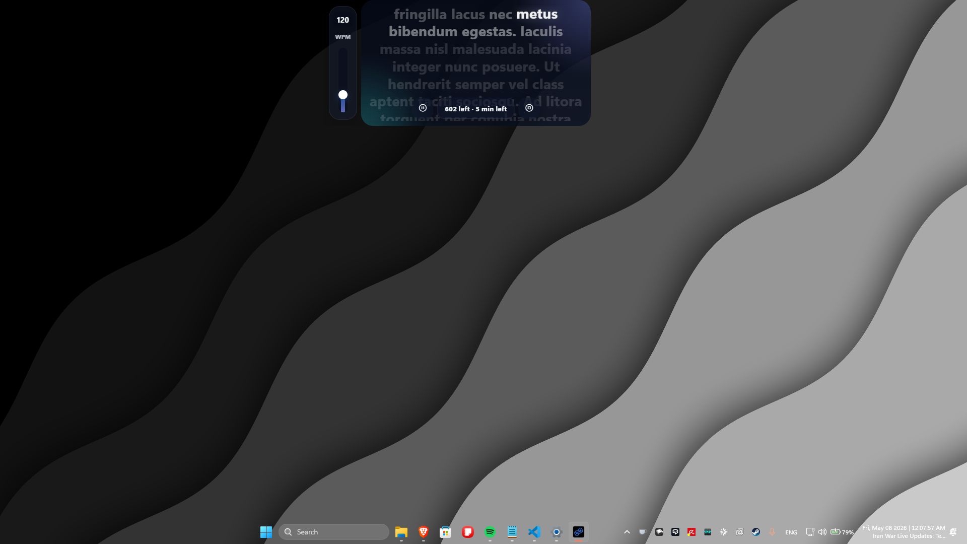 Flow main teleprompter screenshot
